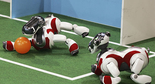 AI Robots Playing Football